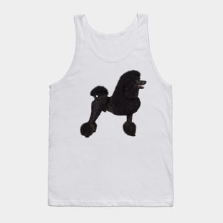 Elegant Black Standard Poodle Tank Top